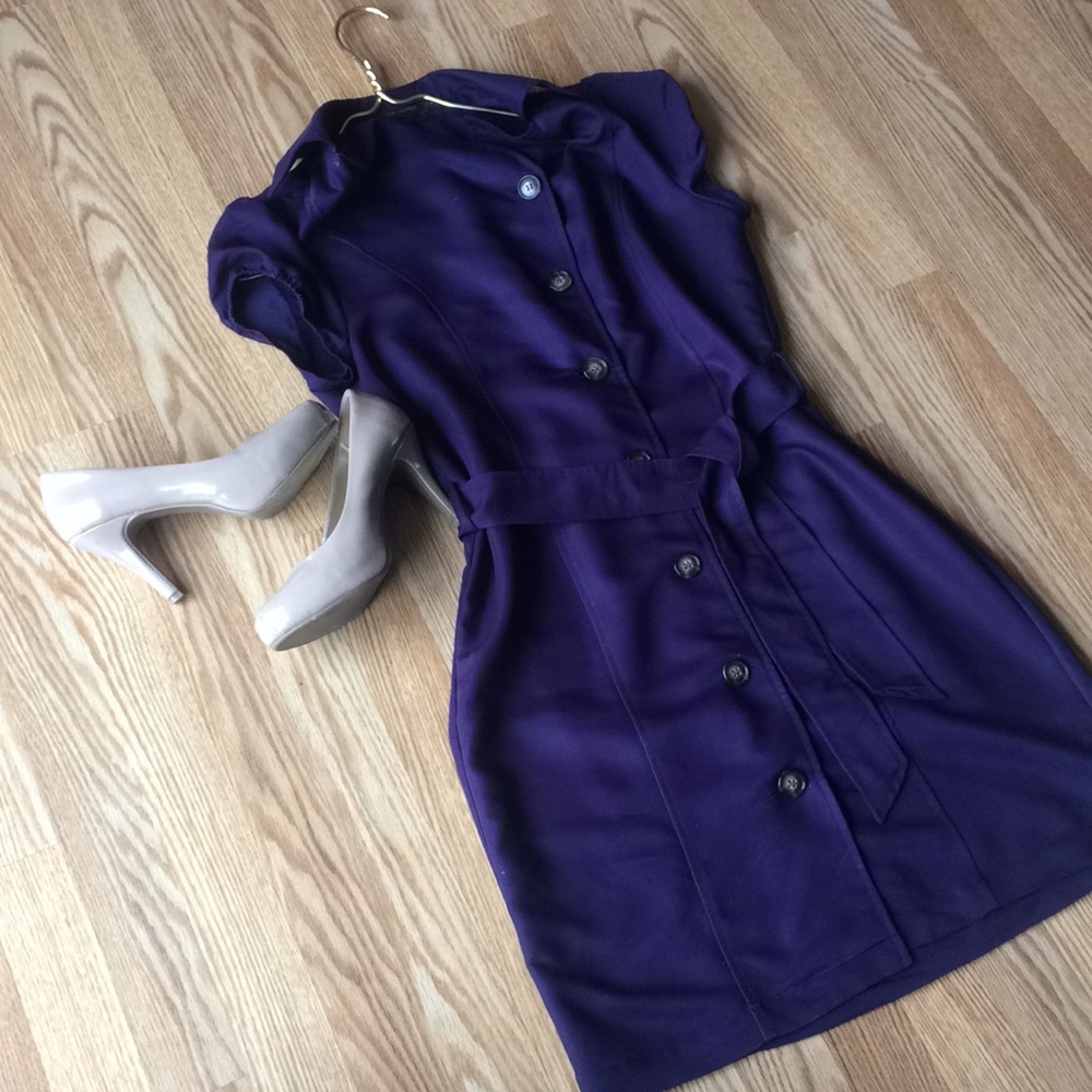The Limited Purple wrap dress